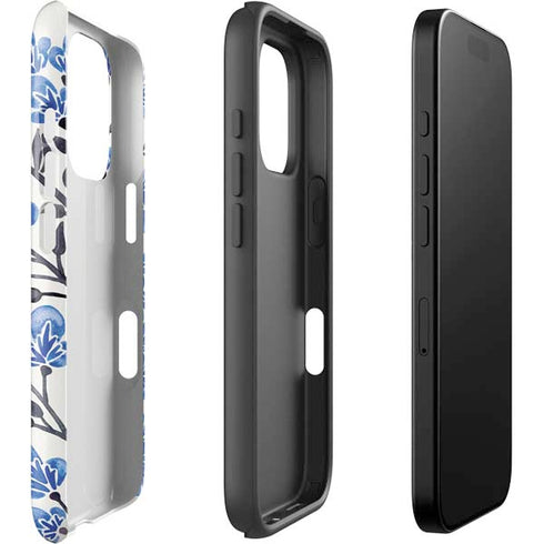 Blue Cherry Blossoms by Cat Coq iPhone 16 Pro Impact Case