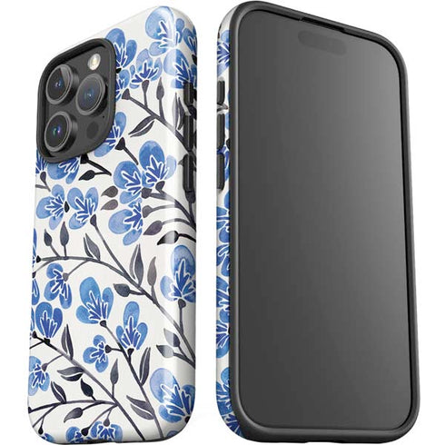 Blue Cherry Blossoms by Cat Coq iPhone 16 Pro Impact Case