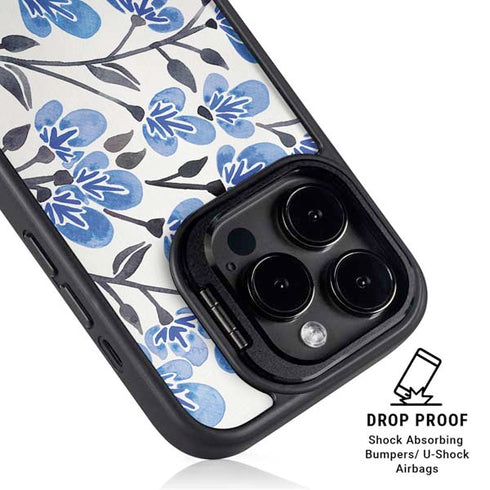 Blue Cherry Blossoms by Cat Coq iPhone 16 Pro Kickstand Case