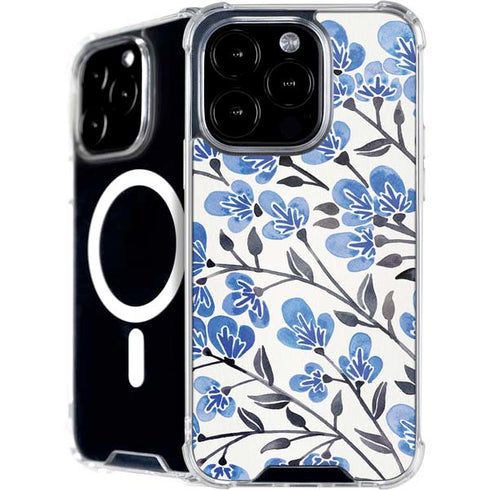 Blue Cherry Blossoms by Cat Coq iPhone 16 Pro MagSafe Case