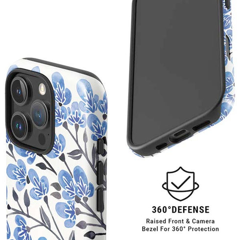 Blue Cherry Blossoms by Cat Coq iPhone 16 Pro Magsafe Impact Case