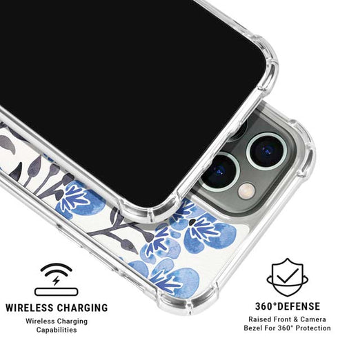 Blue Cherry Blossoms by Cat Coq iPhone 16 Pro Max Clear Case
