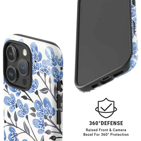 Blue Cherry Blossoms by Cat Coq iPhone 16 Pro Max Magsafe Impact Case