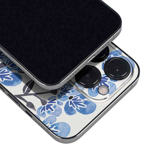 Blue Cherry Blossoms by Cat Coq iPhone 16 Pro Max Skin