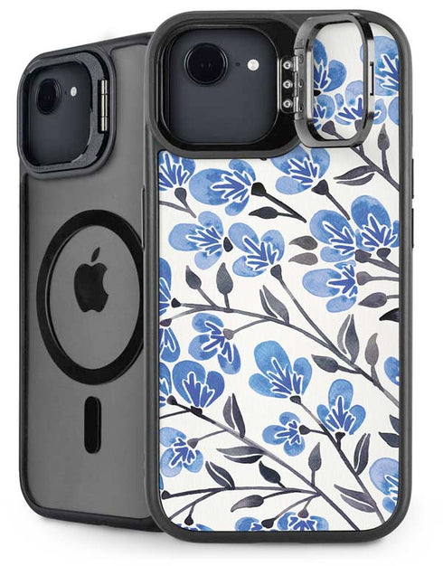Blue Cherry Blossoms by Cat Coq iPhone 16e Kickstand Case