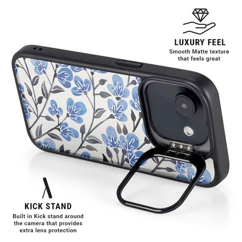 Blue Cherry Blossoms by Cat Coq iPhone 16e Kickstand Case