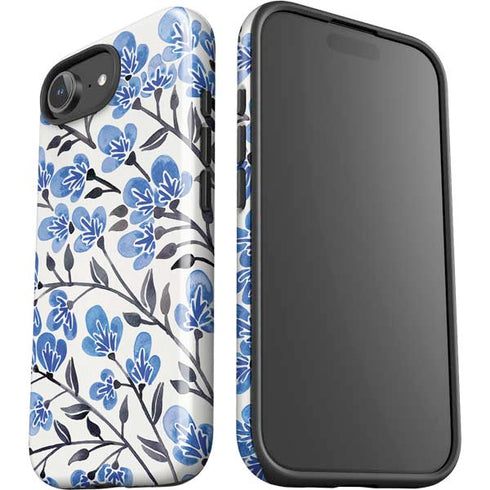 Blue Cherry Blossoms by Cat Coq iPhone 16e Impact Case