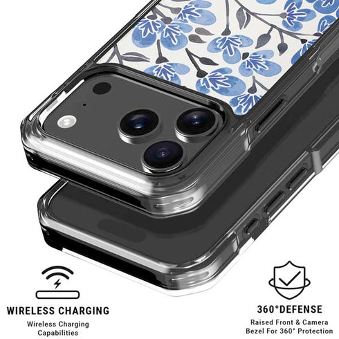 Blue Cherry Blossoms by Cat Coq iPhone 18 Pro Clear Case