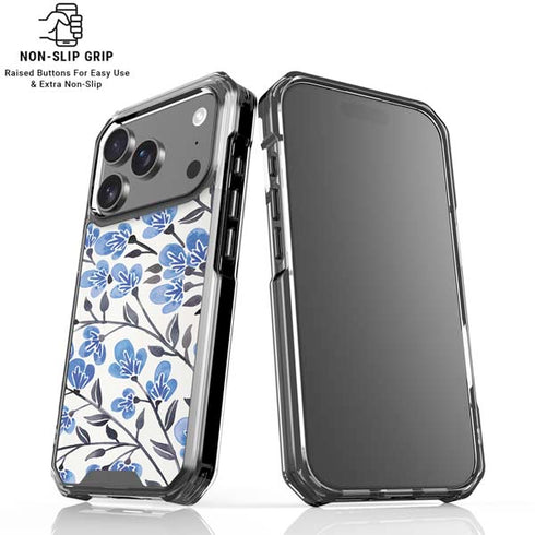 Blue Cherry Blossoms by Cat Coq iPhone 18 Pro Clear Case
