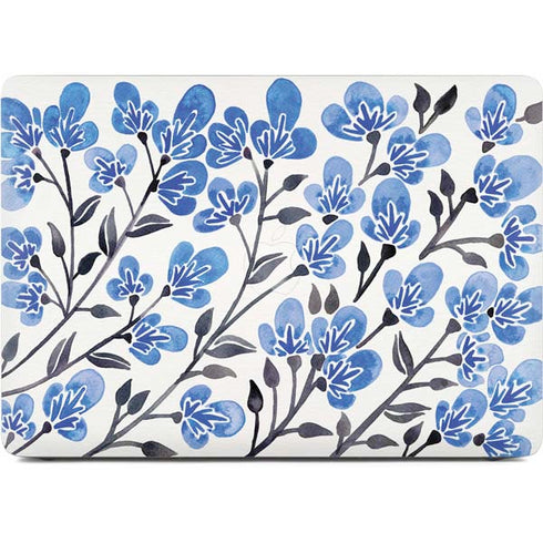 Blue Cherry Blossoms by Cat Coq Apple MacBook Air Skin