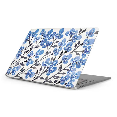 Blue Cherry Blossoms by Cat Coq Apple MacBook Pro 16-inch Skin
