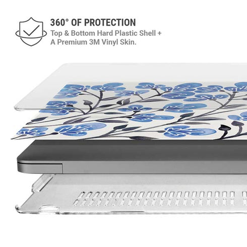 Blue Cherry Blossoms by Cat Coq MacBook Cases