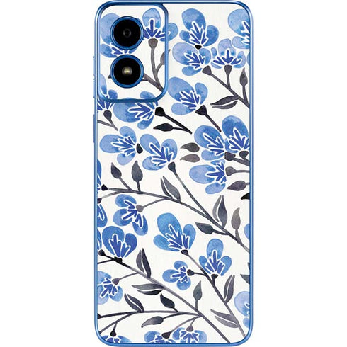 Blue Cherry Blossoms by Cat Coq Moto G Play 4G (2024) Skin