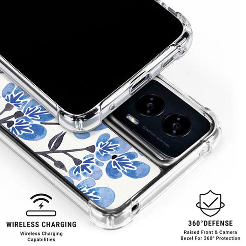 Blue Cherry Blossoms by Cat Coq Moto G Power 5G (2024) Clear Case