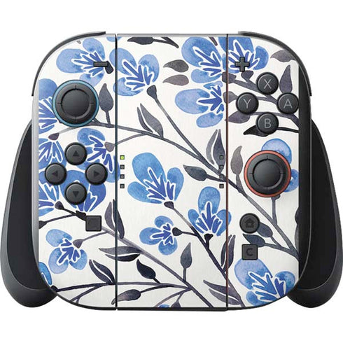 Blue Cherry Blossoms by Cat Coq Nintendo Switch 2 (2025) with Joy-Con Skin