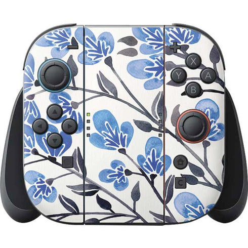 Blue Cherry Blossoms by Cat Coq Nintendo Skins