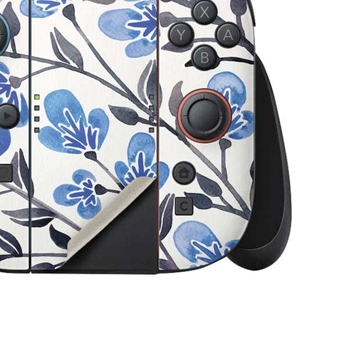Blue Cherry Blossoms by Cat Coq Nintendo Switch 2 (2025) Joy-Con Controller Skin