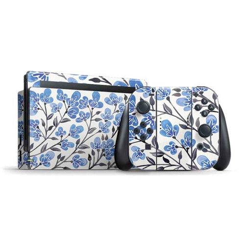 Blue Cherry Blossoms by Cat Coq Nintendo Skins