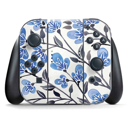 Blue Cherry Blossoms by Cat Coq Nintendo Skins