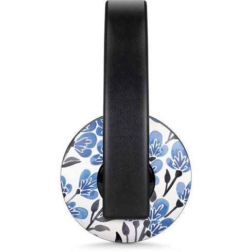Blue Cherry Blossoms by Cat Coq PlayStation 4 Gold Wireless Headset Skin