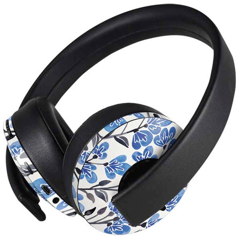 Blue Cherry Blossoms by Cat Coq PlayStation 4 Gold Wireless Headset Skin