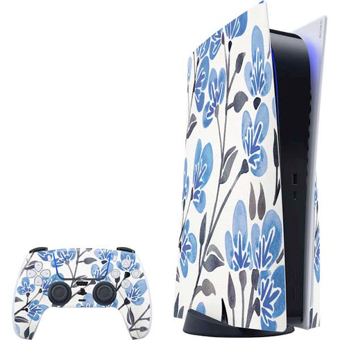 Blue Cherry Blossoms by Cat Coq PlayStation PS5 Skins