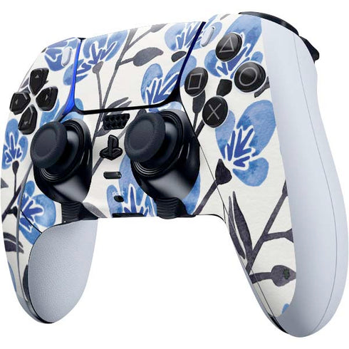 Cat Coq Blue Cherry Blossoms PS5 DualSense Edge Pro Controller Skin