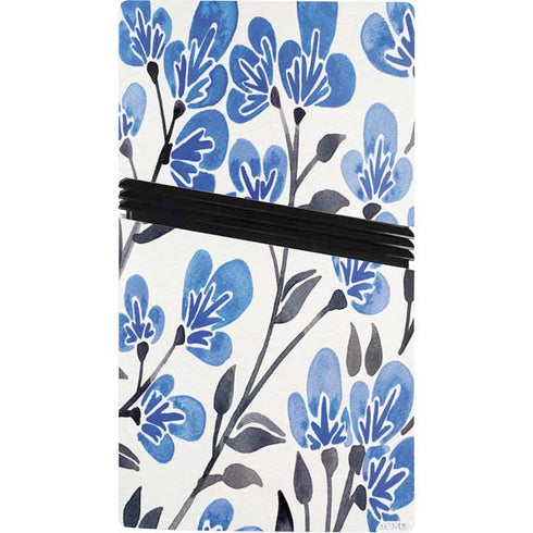 Blue Cherry Blossoms by Cat Coq PS5 Pro Console Skin