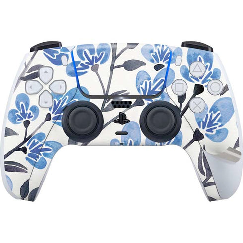 Blue Cherry Blossoms by Cat Coq PS5 Pro Disk Bundle Skin