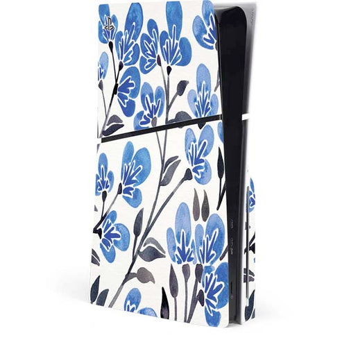 Blue Cherry Blossoms by Cat Coq PlayStation PS5 Skins
