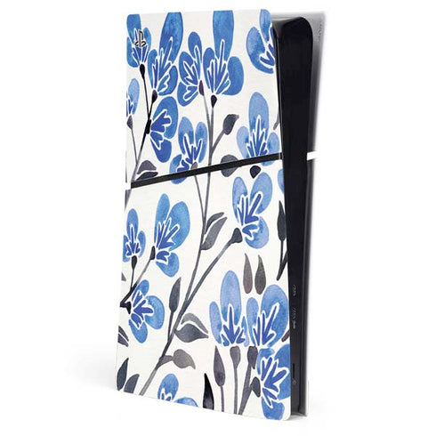 Blue Cherry Blossoms by Cat Coq PlayStation PS5 Skins