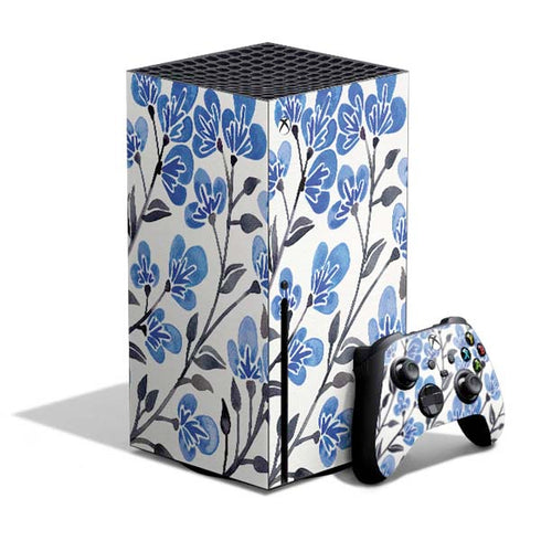 Blue Cherry Blossoms by Cat Coq Xbox Series X Skins