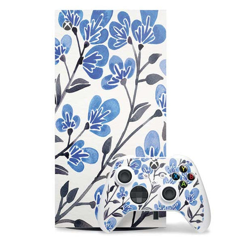 Blue Cherry Blossoms by Cat Coq Xbox Series X Skins