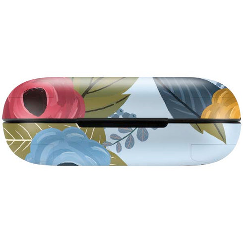 Blue Fall Flowers Amazon Echo Buds Skin