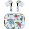 Blue Fall Flowers AirPods Skins