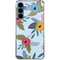 Blue Fall Flowers Galaxy A55 5G Clear Case