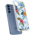 Blue Fall Flowers Galaxy A55 5G Clear Case
