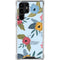Blue Fall Flowers Galaxy S23 Ultra Clear Case