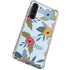 Blue Fall Flowers Galaxy S24 FE Clear Case