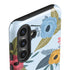 Blue Fall Flowers Galaxy S25 Impact Case
