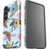Blue Fall Flowers Galaxy S25 Plus Impact Case