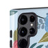 Blue Fall Flowers Galaxy S25 Ultra Impact Case