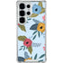 Blue Fall Flowers Galaxy S25 Ultra Clear Case