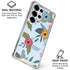 Blue Fall Flowers Galaxy S25 Ultra Clear Case