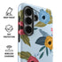 Blue Fall Flowers Galaxy S26 Plus Impact Case