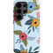 Blue Fall Flowers Galaxy S26 Ultra Impact Case