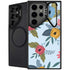 Blue Fall Flowers Galaxy S26 Ultra Kickstand Case