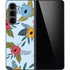 Blue Fall Flowers Galaxy Z Fold5 5G Skin