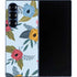 Blue Fall Flowers Galaxy Z Fold6 Skin