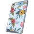Blue Fall Flowers iPad 11th Gen (2025) Clear Case